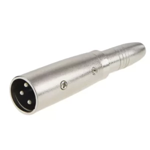 Male XLR to 6.35mm Female Adapter