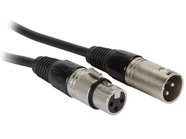 1 Meter 3 Pin Male XLR to 3 Pin Female XLR – XLR Patch Cable 3