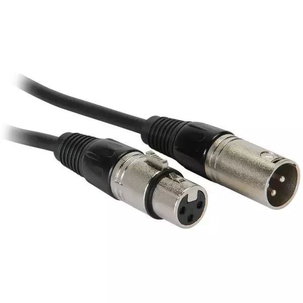 1 Meter 3 Pin Male XLR to 3 Pin Female XLR – XLR Patch Cable 2