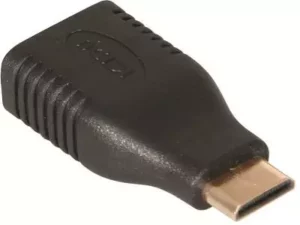 Male mini HDMI to HDMI Female Adapter (Type C Male to Type A Female adapter)
