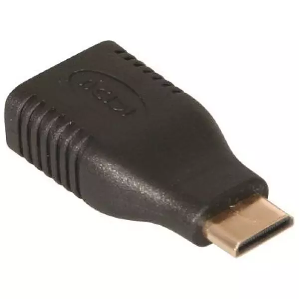 Male mini HDMI to HDMI Female Adapter (Type C Male to Type A Female adapter) 2