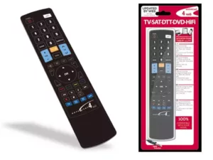 4-in-1 Universal IR Learning Remote Control for TV, Digital Receiver / Amplifier