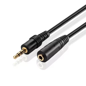 5 Meter Male 3.5mm to 3.5mm Female Extension Jack cable (Headphone Audio Aux)