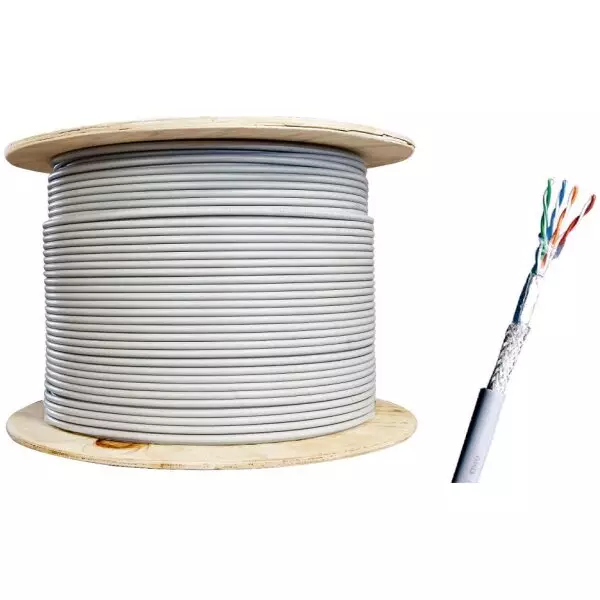 100 Meter CAT6 Roll | Pure Copper Gigabit STP Ethernet Network Cable
