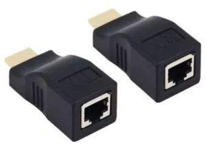 Inline HDMI Extender Over CAT6 Network Cable up to 30 Meter