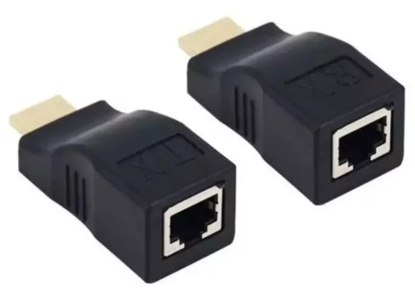 Inline HDMI Extender Over CAT6 Network Cable up to 30 Meter 3