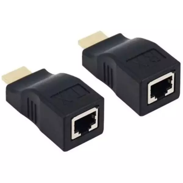 Inline HDMI Extender Over CAT6 Network Cable up to 30 Meter 2