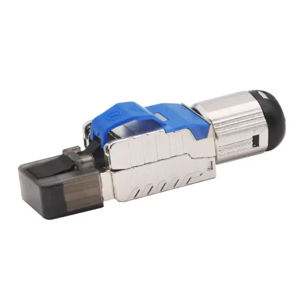 RJ45 Modular CAT7 / CAT8 Connector | Shielded | Tool Free up to 8mm Diameter Cable 3