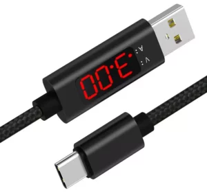 1 Meter USB Type C Charging Cable with Voltage Indicator | Fast Charging | SuperCharge