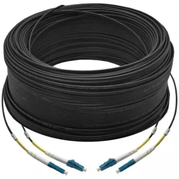 150 Meter Duplex Single Mode LC-LC UPC Fiber Cable | Fiber Drop Cable | Outdoor Cable