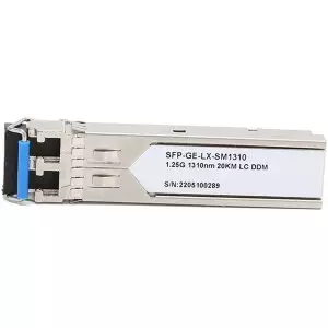 20km Single Mode Dual LC 1.25Gbit 1310nm Gigabit SFP Transceiver Module | Cisco & Generic Switch Compatible