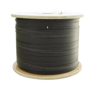 1km Roll | 2 Core Single Mode Flat OS2 100Gbps Fiber Optic Drop Cable | G.657A2 Outdoor Fiber Cable