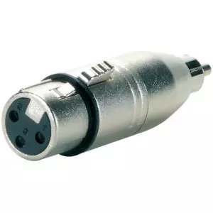 3 Pin Female XLR to RCA Male Adapter
