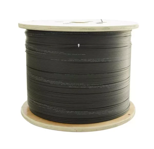 1km Roll | 4 Core Single Mode Flat 100Gbps OS2 Fiber Drop Cable | G.657A2 Outdoor Fiber Optic Cable 3