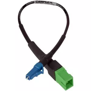 Female APC SC to LC Adapter Cable | SC Single Mode Fiber to Male UPC LC Fiber