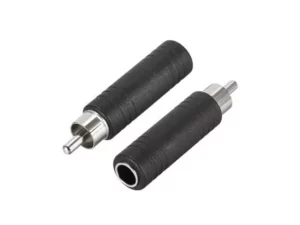 Mono Female 6.35 mm Socket to RCA Male Plug Adapter