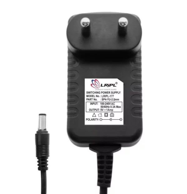 9 Volt, 2A AC/DC Power Adapter (Switched Mode Power Supply) 3