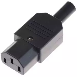 IEC C13 Screw-on Plug Adapter 3pin | “Kettle Cord Adapter” | 250V 10A