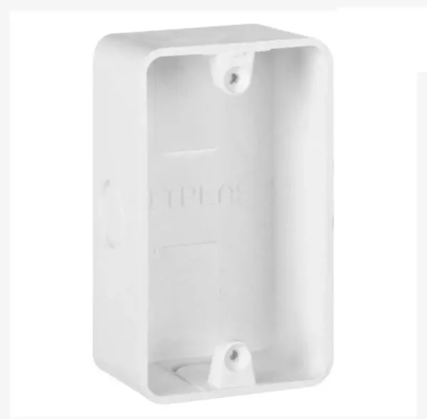 PVC 4×2 Wall Box for 120 x 70 mm Wall Plates | Single Electrical plug Size 3