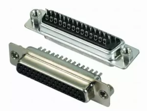 Female D Sub 44 pin Solder Connector | High Density | FCI Panel Mount (NO Casing)