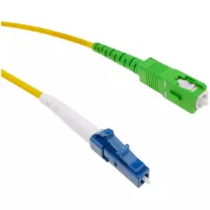 10 Meter APC SC to LC Simplex Single Mode Fiber Optic Cable | Fiber Cable for Router