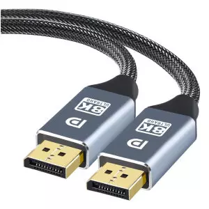 2 Meter 8K Displayport 2.1 Cable Male to Male – 8k Displayport Cable 7680 x 4320 Resolution