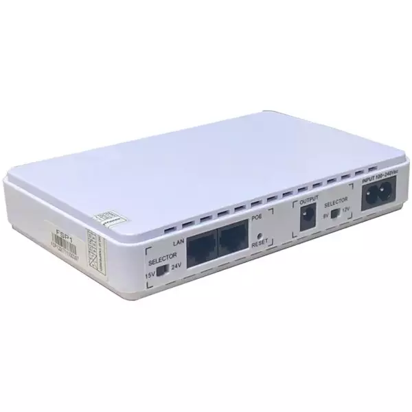 Inline 8800mAh Up to 8 Hours Router UPS Rechargeable Battery Backup with POE 15/24v RJ45 Port 5