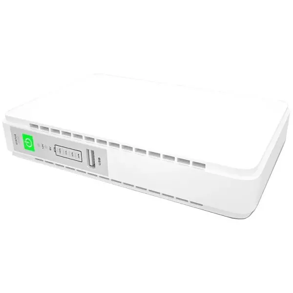 Inline 8800mAh Up to 8 Hours Router UPS Rechargeable Battery Backup with POE 15/24v RJ45 Port 4