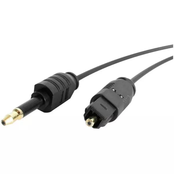 1 Meter Mini Optical Toslink to Optical Toslink Audio Cable | Dolby Digital SPDIF Audio