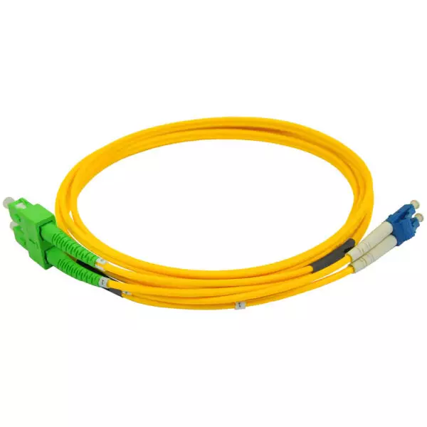 Dual Cables | Duplex APC SC to LC UPC Single Mode Fiber Optic Cable | Fiber Cables for Router | Various Lengths 2