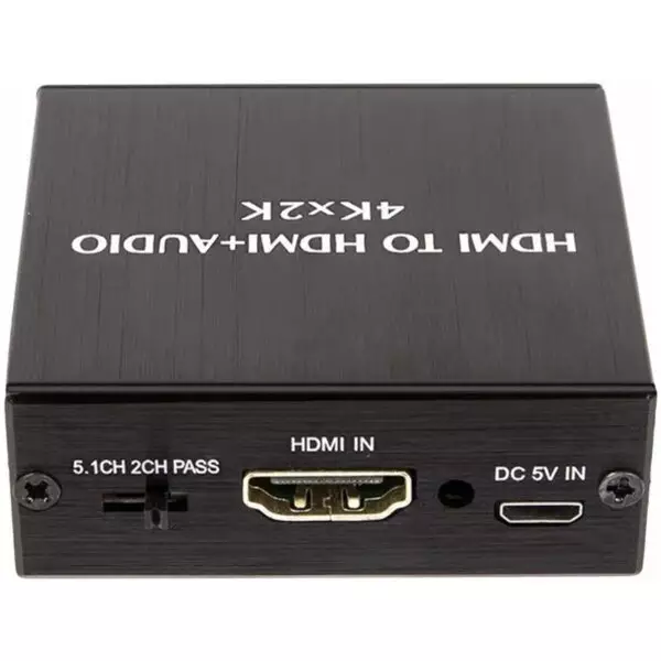 HDMI Audio Extractor to Optical Toslink or Analog Stereo Audio | 4k 60hz HDMI Passthrough 4