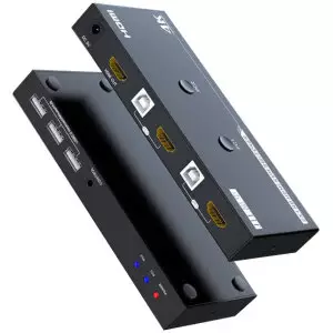 2 Port HDMI KVM Switch | Keyboard / Video / Mouse Switch | 4K Ultra HD