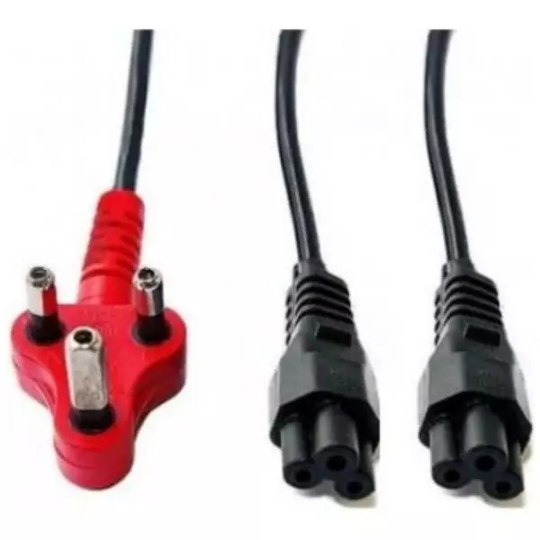 2.8 Meter 220 Volt SA 3 Pin Plug to Dual (2x) Clover Power Cable | Laptop Power Cable 2