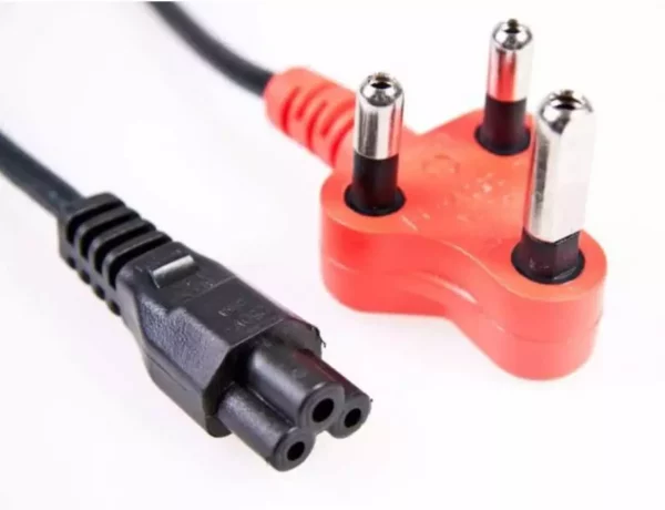 1.8 Meter 220 Volt Red SA 3 Pin Plug to Clover Power Cable | Laptop / HDTV Power Cable 3