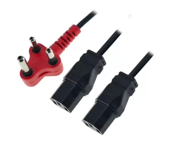 2.8 Meter 220 Volt SA Plug 3 Pin to Dual Kettle Plug (C13 IEC) 3