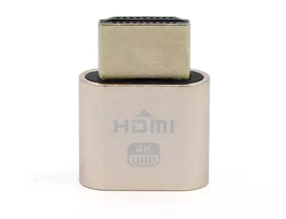 HDMI Dummy Plug Connector | Virtual Display Adapter for Server or PC at 4k 4