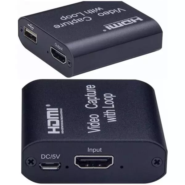 4k UltraHD HDMI Recording Device with HDMI Loop-out | USB Powered 3