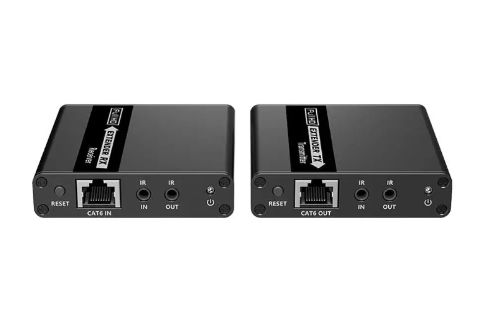 70 Meter Zero Latency POC HDR HDMI Extender over CAT6 with HDMI Loop-out | 3.5mm Audio and Bidirectional IR | 4K 4