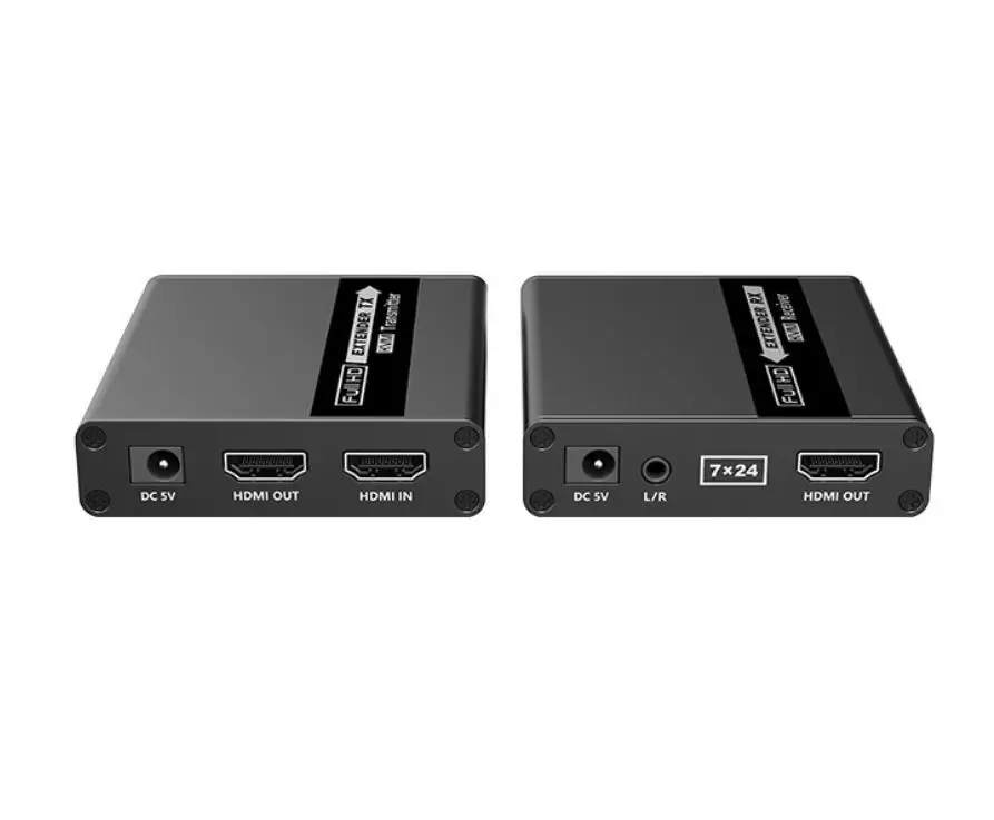 70 Meter HDR HDMI KVM Extender over CAT6 with Zero Latency and HDMI Loop-out | 3.5mm Audio 5