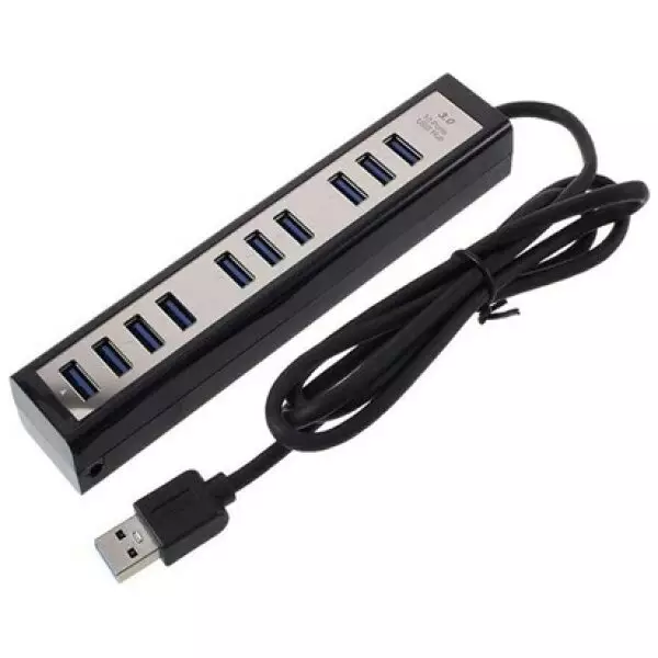 10 Port USB 3.0 Hub with Optional External Power | SuperSpeed 3