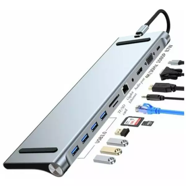 11 in 1 USB Type C Docking Station | Laptop Port Replicator 3