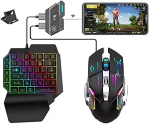 4 in 1 Mobile Game Controller Set | Keyboard and Mouse for Smartphone
