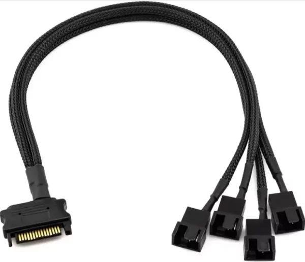 SATA to 4 pin Power Cable | Multiple PC Fans Power Connector Cable 3