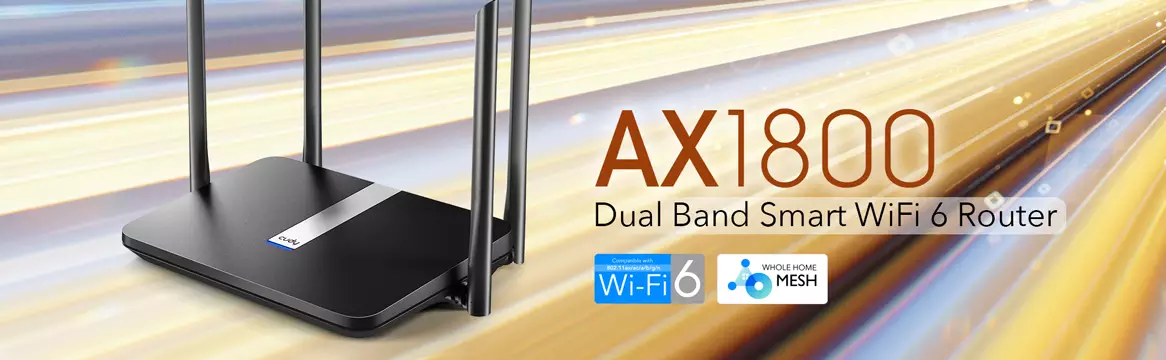 Gigabit Cudy WiFi6 5Ghz Dual Band Router / Wireless Access Point | AX1800