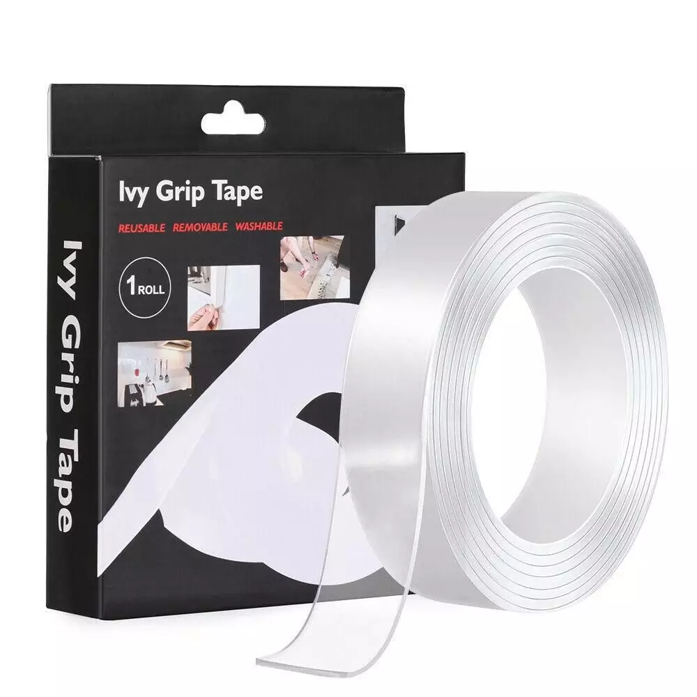3 Meter Transparent Double-Sided Tape | Washable Grip Tape | Extreme Bonding