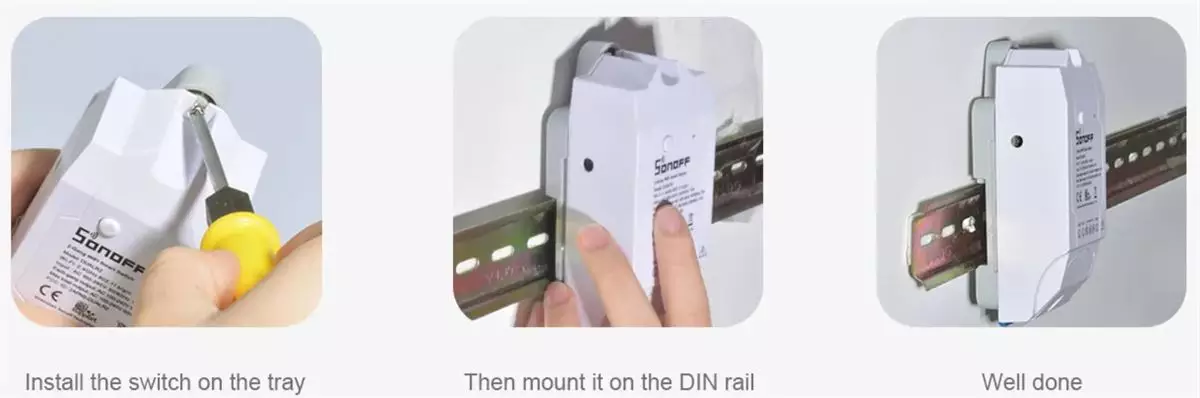 Sonoff DIN Rail Adapter | Install Smart devices into DB Board / DB Box