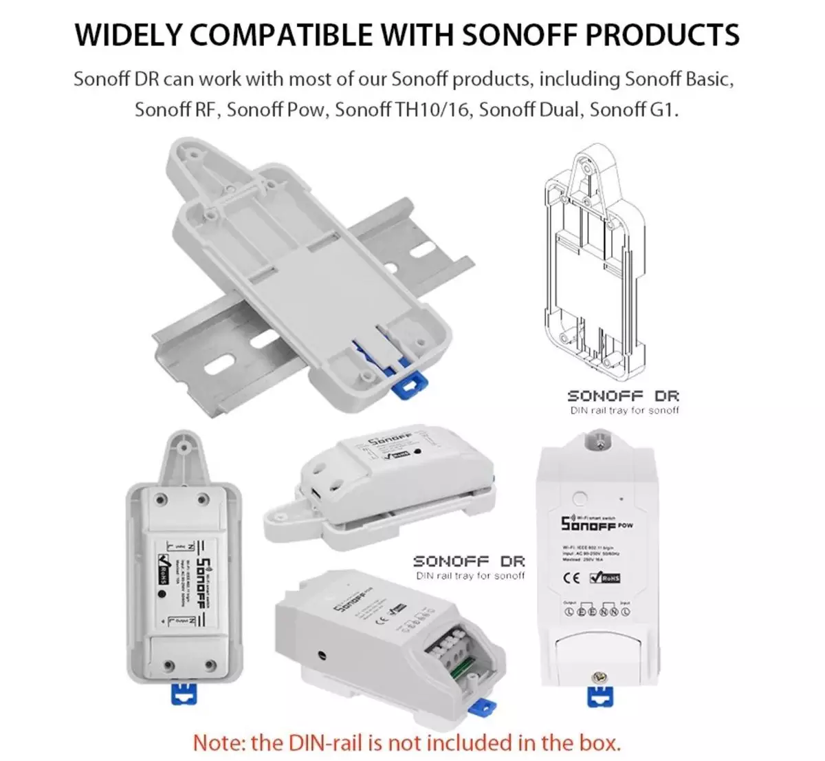 Sonoff DIN Rail Adapter | Install Smart devices into DB Board / DB Box