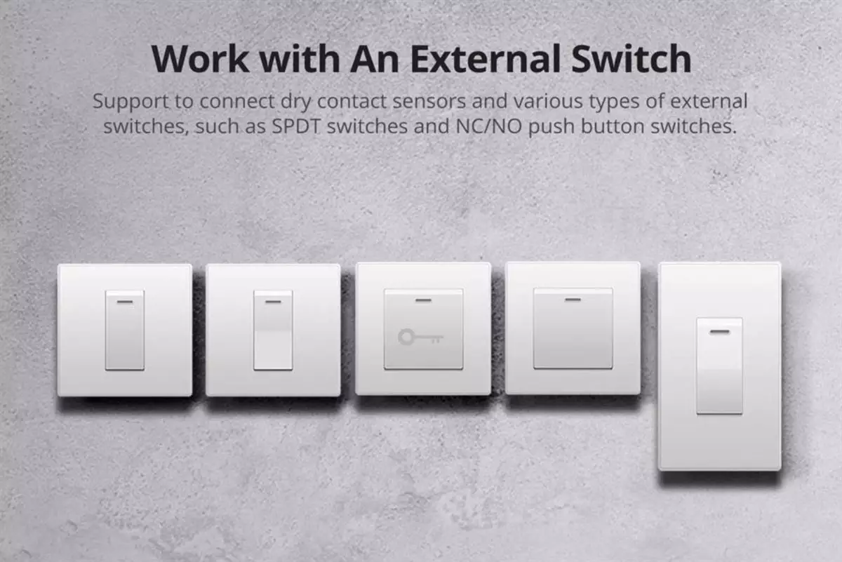 Dual Smart WIFI Switch 10A, 2200W | Sonoff Mini R2 | Control 2 Devices