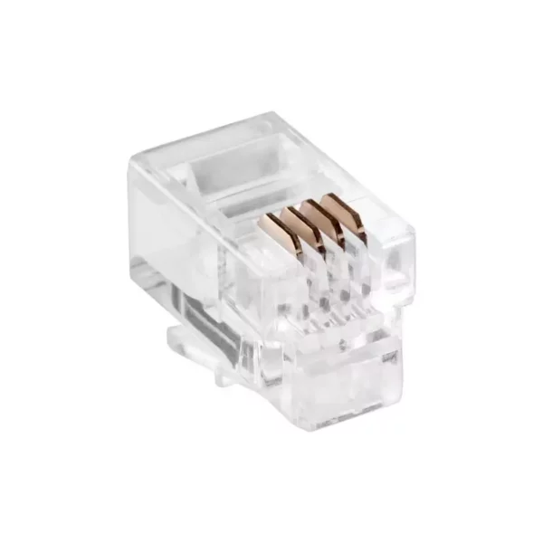 RJ9 Connector | Coiled Handsets Wire Connector / Smart Home Monitoring Devices Jack 3