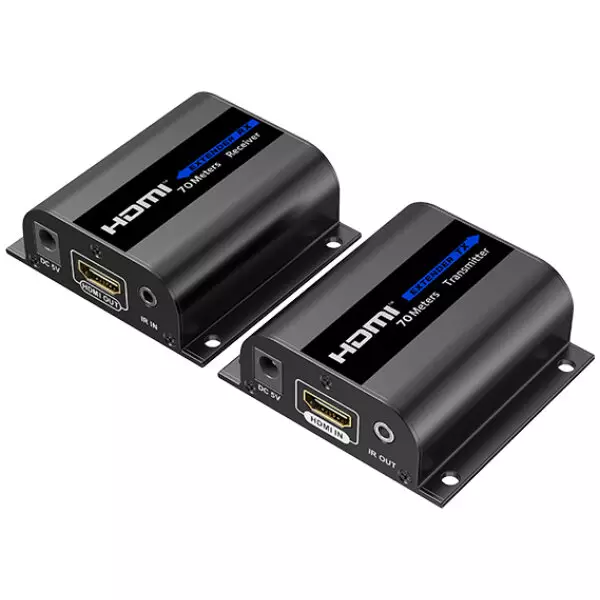 70 Meter 1080p Zero Latency HDMI over CAT6 Extender with Bi-directional Infrared 2